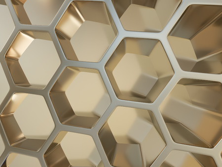 Rendering abstract metal nano backgroundの写真素材