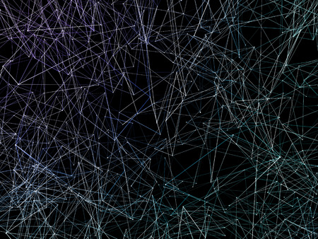 3d illustration geometrical linesの写真素材