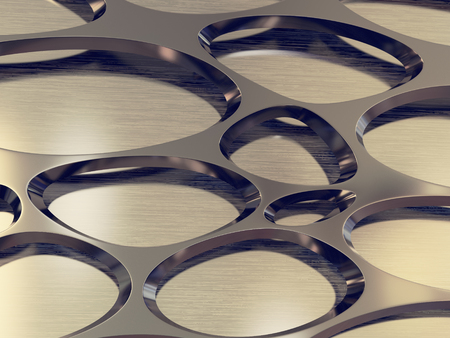 3d illustration silver metallic texture grid backgroundの写真素材