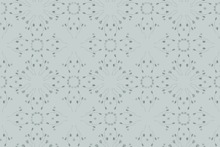 Pressed and dried flowers fragility isolated on gray backgroundの写真素材