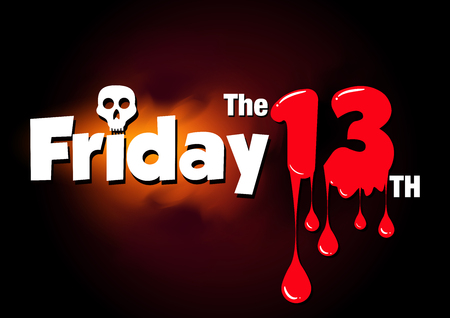 Friday the 13th vector bannerのイラスト素材