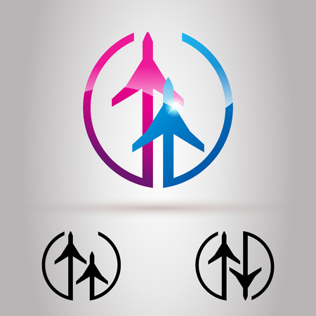 Airline or Airplane Business Company Design.  Transportation Symbol.のイラスト素材