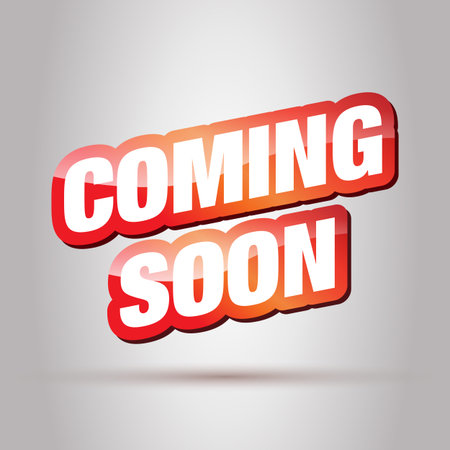 Coming Soon Background. Red Coming Soon.のイラスト素材