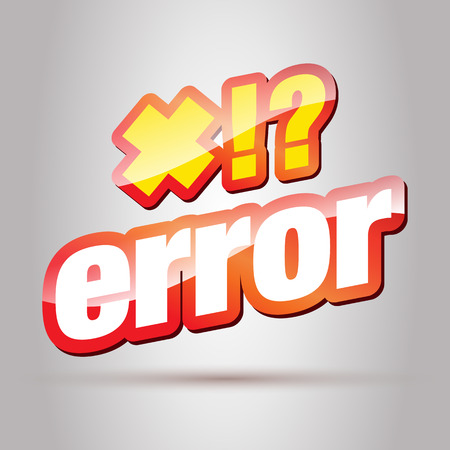 Error. Error Message. Error 404. Error Text. Warning.のイラスト素材