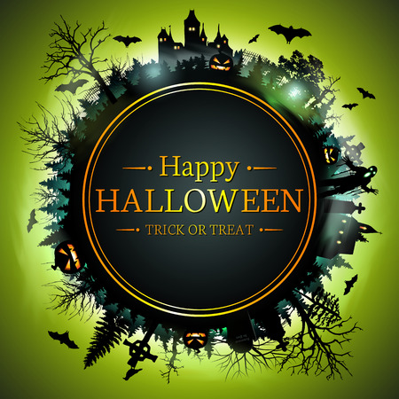 Halloween Background. Happy Halloween.のイラスト素材