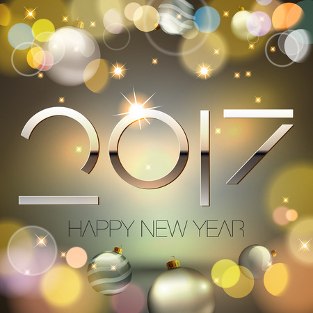 2017 new year backgroundのイラスト素材