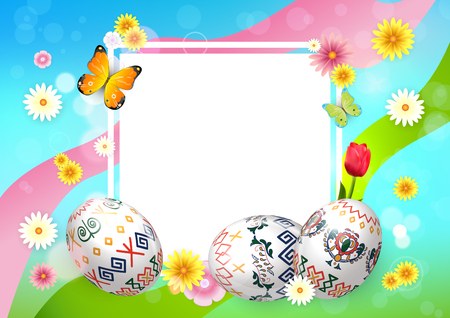 Easter backgroundのイラスト素材