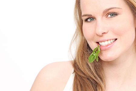 healthy white teethの写真素材