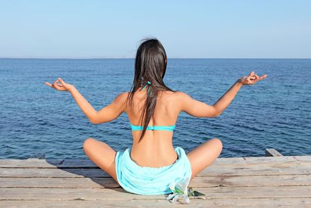yoga poseの写真素材
