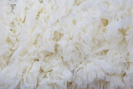 white texture net fabric backgroundの写真素材