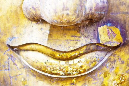 buddha image in thailandの写真素材