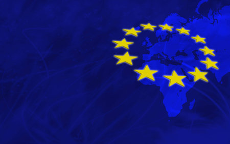 Europe mapの写真素材