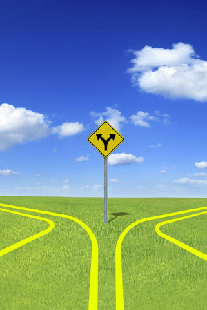 Choose your wayの写真素材