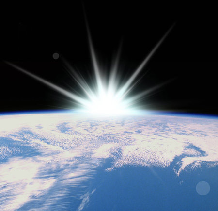 Sunrise from space