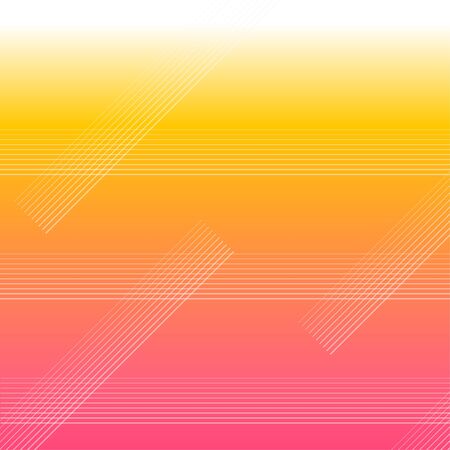 Vector Neon Gradient Stripes Pattern, Pink & Yellowのイラスト素材