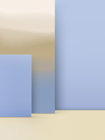 Vector 3D illustration Studio Shot Product Display Background with Abstract Gradient Pastel Colors