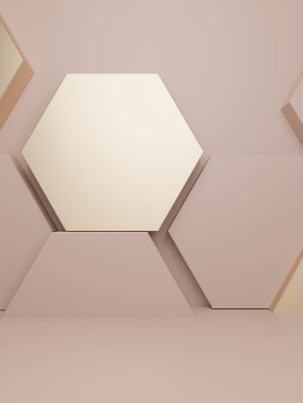 3D Rendering Luxury Product Display Background for Beauty, Health Care, Skincare or Honey Products....