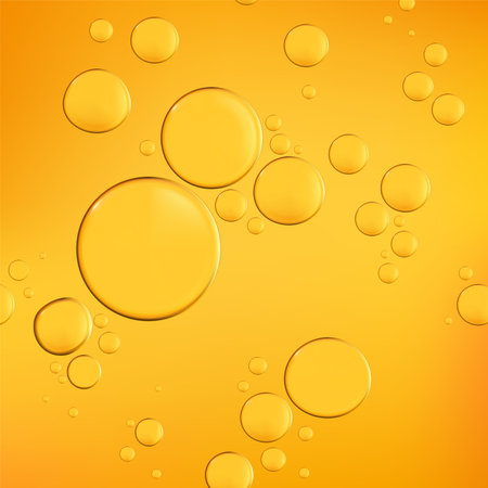 Vector Realistic Macro Beauty and Cosmetics Clear Gel or Foam Bubbles Element 3D Illustration for Poster, Book Cover or Advertisement Background.のイラスト素材