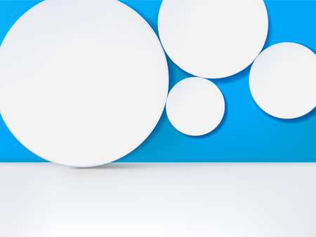 Vector Studio Shot Product Display Background with Bubble or Snow for Beauty and Healthcare Cleansing Products.のイラスト素材