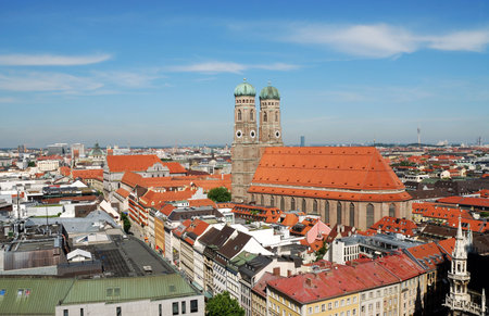 The Church of Our Lady (Frauenkirche) in Munich (Germany, Bavaria).の写真素材