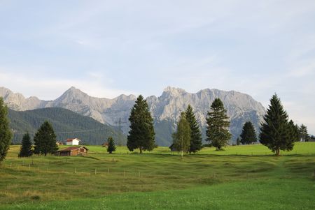 Karwendel mountains in Bavaria, Germany                                    の写真素材