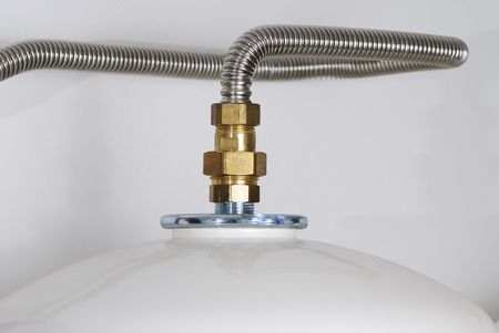 Boiler of a solar heating systemの写真素材