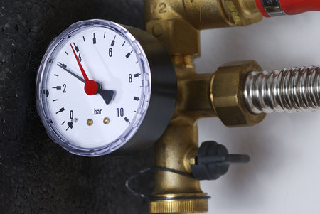Manometer of a heating system