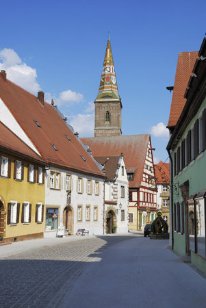 Medieval town Wolframs-Eschenbach in Franconia (Germany)のeditorial素材