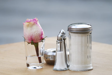 Place cover of street cafe.の写真素材