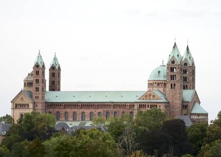 The Kaiserdom, the cathedral of Speyer (Rhineland-Palatinate, Germany)の写真素材