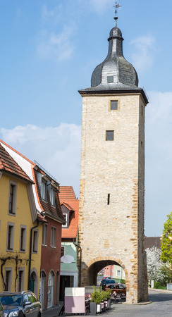 Tower in Volkach (Franconia, Germany)の写真素材