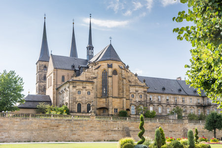 Michelsberg Abbey (Kloster Michelsberg) in Bambergの写真素材