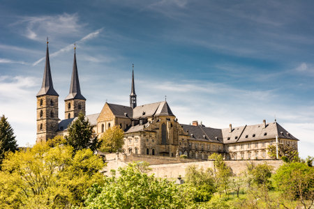 Michelsberg Abbey (Kloster Michelsberg) in Bambergのeditorial素材