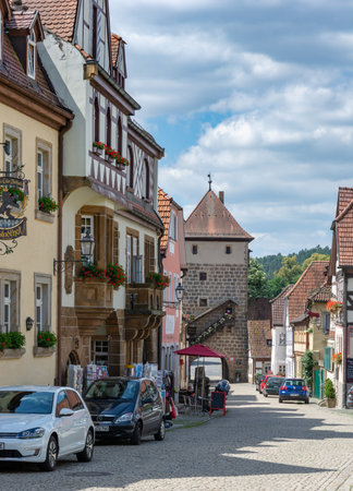 SESSLACH, GERMANY - JUNE 20: Historic old town of Sesslach, Germany on June 20, 2018.のeditorial素材
