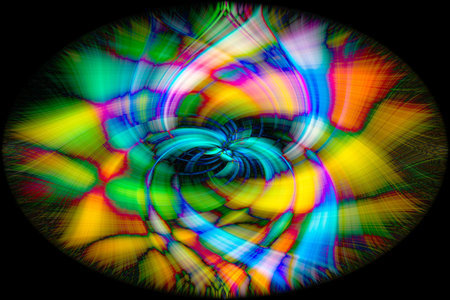 Colorful abstract twirl effect background
