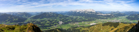 View from the KitzbÃ¼heler Horn mountain in Austria