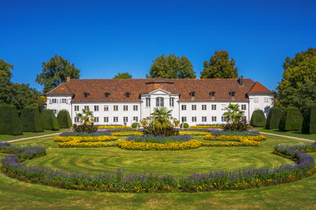 KEMPTEN, GERMANY - SEPTEMBER 20: The historic orangery in the Hofgartenpark  of Kempten, Germany on September 20, 2023.のeditorial素材