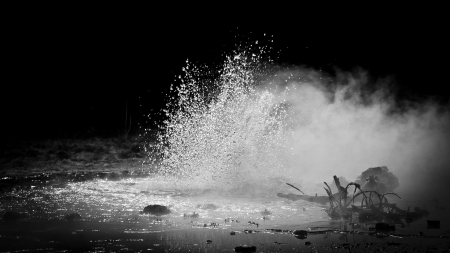 Norris Geyser Basin, Yellowstone National Park の写真素材