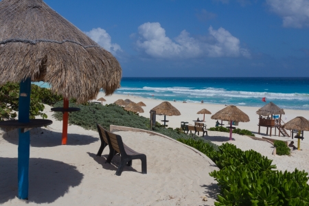 Beach in Cancunの写真素材