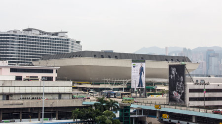 Hong Kong Coliseum in Hung Hom, Hong Kong is a multi-purpose indoor arena and  was built by the Urban Council and inaugurated on 27 April 1983 のeditorial素材