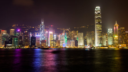 Hong Kong Skyline Night View