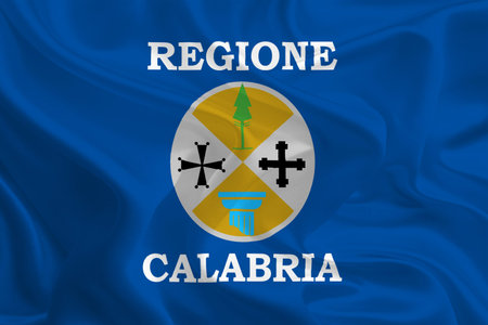 Flags of regions of Italy  Calabriaの写真素材