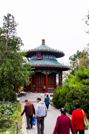 Jingshan park located in the North of the Imperial Palaceのeditorial素材