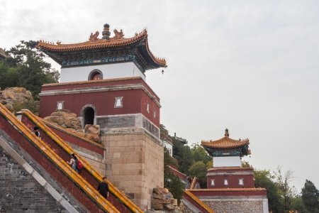 Four great regions in Summer Palace, Beijing, China  Four Great Regions is a complex of classical Tibetan Buddhist buildings and currently the largest in Beijing Summer Palace のeditorial素材