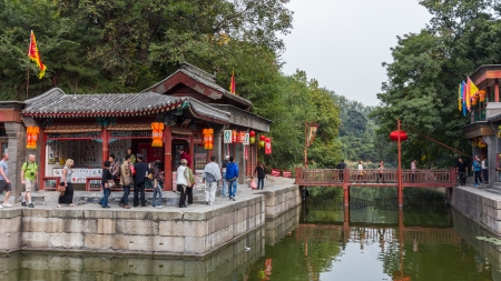 Suzhou Market Street in Summer Palace in Beijing, Chinaのeditorial素材