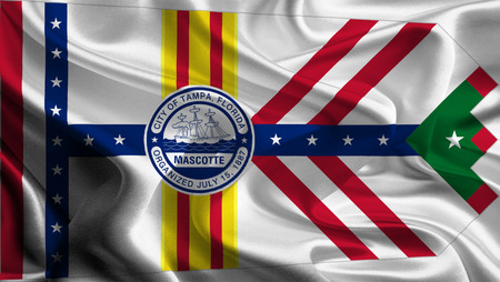 USA City Flags  Tampa の写真素材