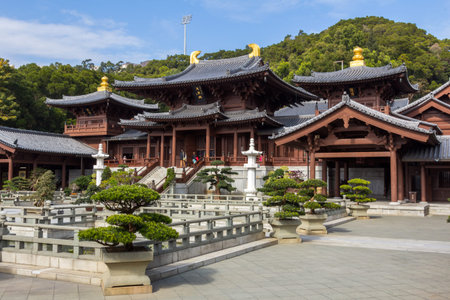 Chi Lin Nunnery in Diamond Hill District of Hong Kong, China  のeditorial素材
