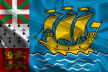 Unofficial Flags of French Overseas Collectivities  Saint Pierre and Miquelonの写真素材