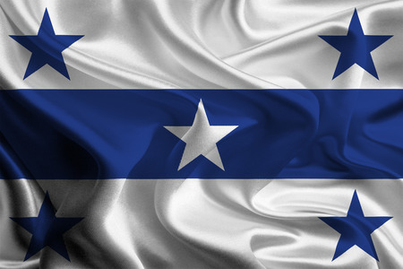 Flags of component islands of French Polynesia  Gambier Islandsの写真素材