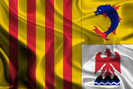 Flags of Regions of France  Provence-Alpes-Cote d Azur の写真素材